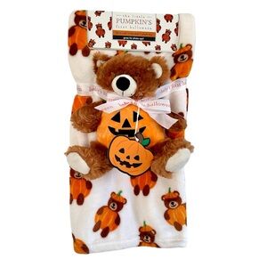 🦋Baby Halloween blanket + plush toy 🎃
Bear 🐻 Pumpkin Baby Blanket